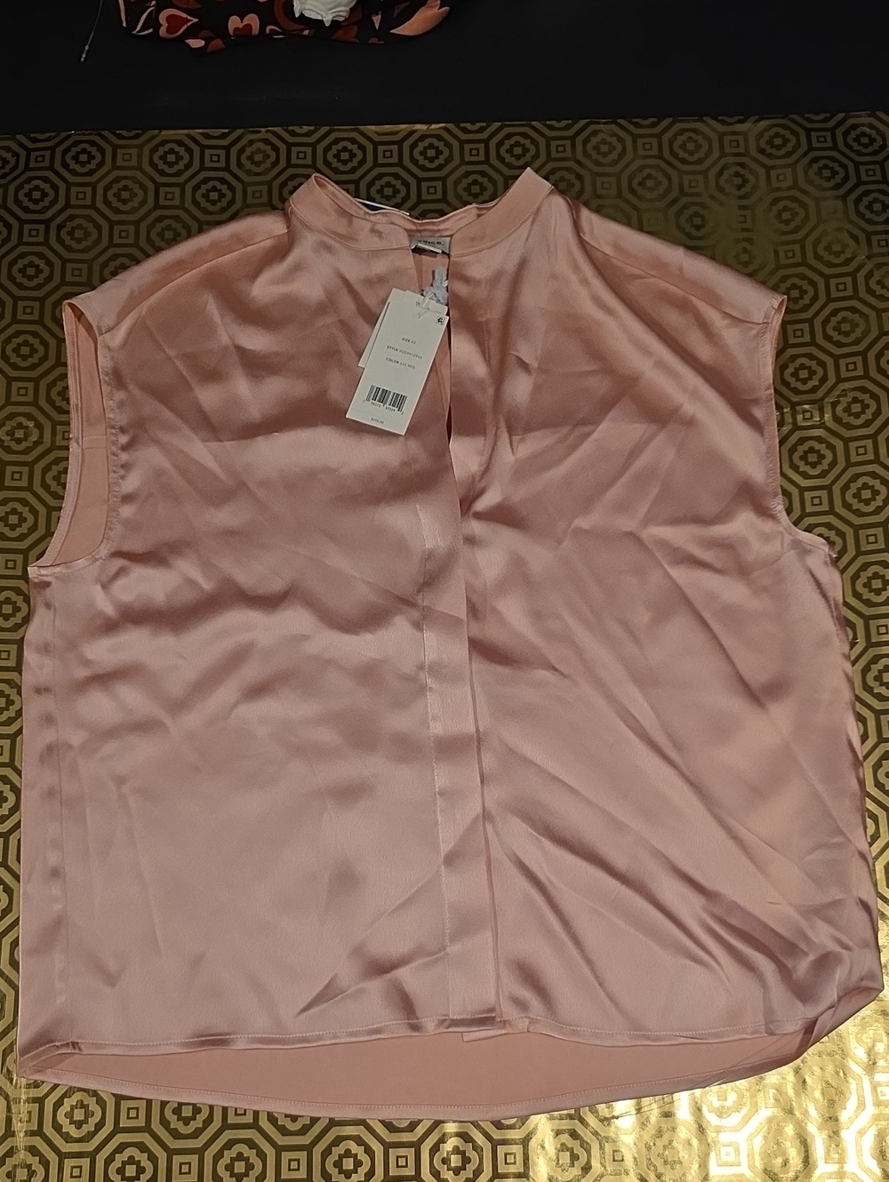 Vince Blush Pink Satin Sleeveless Camisole